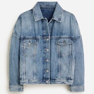 Point Sur J. Crew Denim Jean Oversized Trucker Jacket